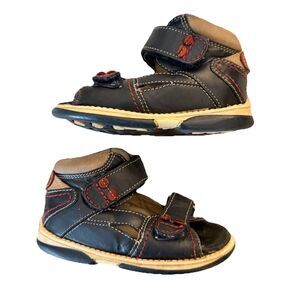 Memo Monaco Boys Toddler Orthopedic Corrective AFO Sandal 22 EU 6.5 US Navy Blue